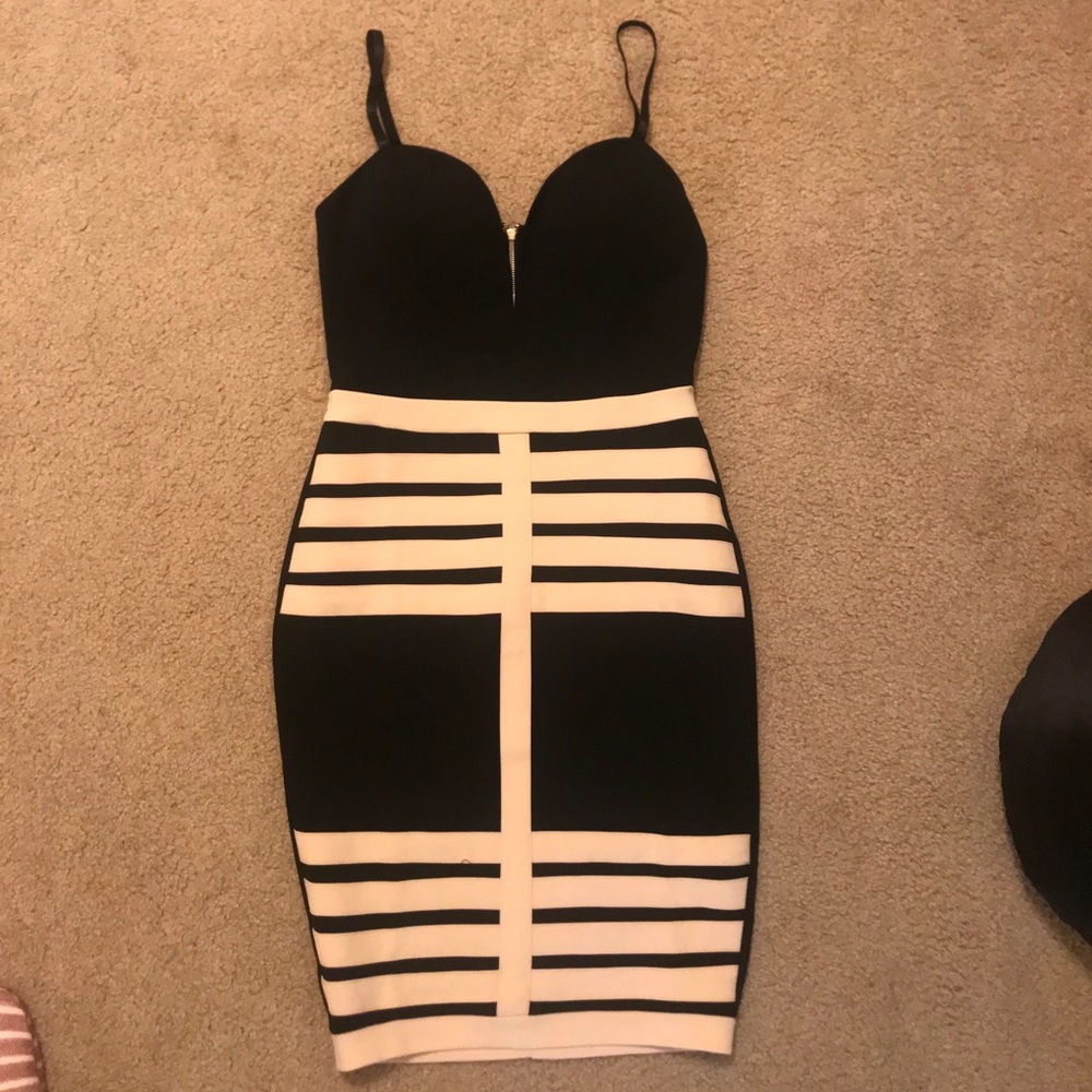 Fashion House Deep V Dress